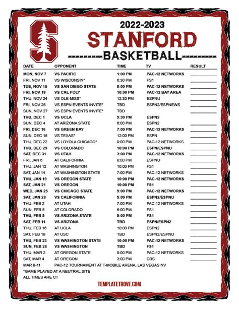 stanford men's basketball|stanford cardinal men's basketball schedule.